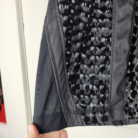 Lip Service Cult Holographic Neurotransmission Cyber Gothic Fetish Dress Small - Picture 13 of 13